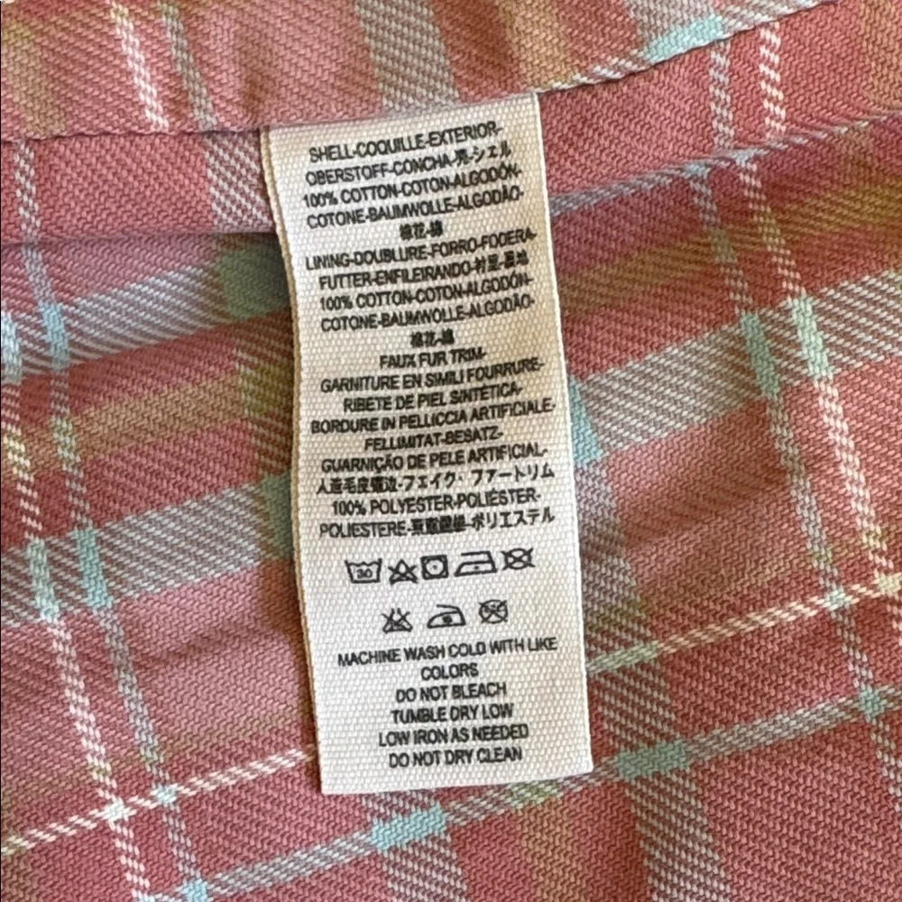 Free People Plaid Lined Trucker Jacket Size Small - Picture 5 of 7